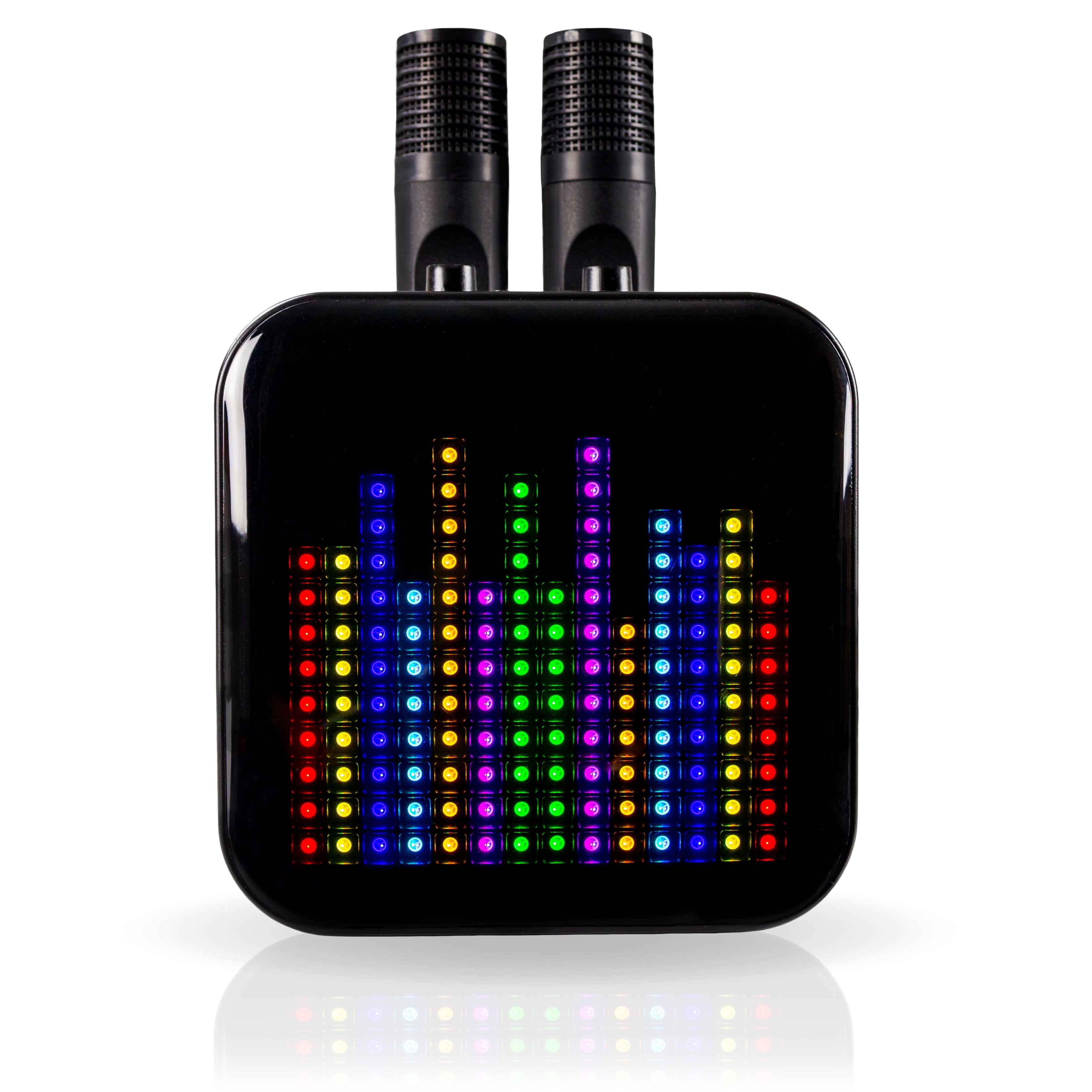RockJam Pixel Karaoke Machine with 2 Wireless Microphones – Bluetooth Karaoke Machine for Kids & Adults with LED Display & Mic Charging Dock