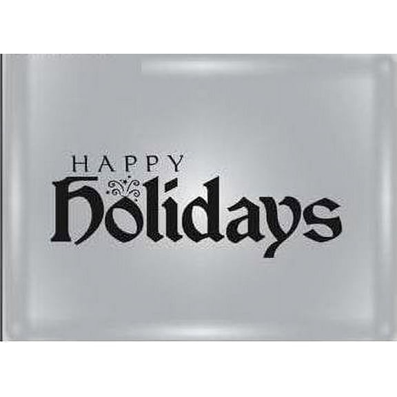 Decal ~ Christmas Decal ~ HAPPY HOLIDAYS: CHRISTMAS ~ WALL OR WINDOW DECAL, 5" x 13"