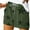 Army Green, variant on Jalioing Drawstring Beach Shorts for Women Star Graphic Elastic Waist Wide Leg Comfy Shorts Summer Shorts with Pocket