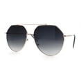 thumbnail image 5 of Iconic Tear Drop Oversize Metal Rim Racer Sunglasses Gold - Smoke, 5 of 7
