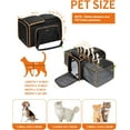 thumbnail image 2 of Large Soft Sided Pet Carrier with 5 Open Doors, Expandable Design for Cats, Dogs, Rabbits - Airline Approved, 2 of 6