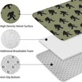 thumbnail image 5 of Green Bigfoot Pattern Bathroom Rugs Sets 3 Piece,Toilet Cover Set,Absorbent Non Slip Bathroom Mats Sets with U-Shaped Contour Rug Toilet Rug Set, 5 of 5