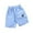 Blue, variant on Toddler Shorts Boys Baby Print Pocket Ruffle Casual Summer Five Point Cargo Bottoms Boys Cargo Shorts Red 7-8 Years