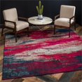 thumbnail image 2 of Unique Loom 3128111 8 x 8 ft. Lilly Jardin Square Rug, Magenta, 2 of 2