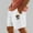 White(New), variant on PNTUTB Men's Summer Fashion Coconut Tree Small Print Casual Elastic Drawstring Shorts with Pockets