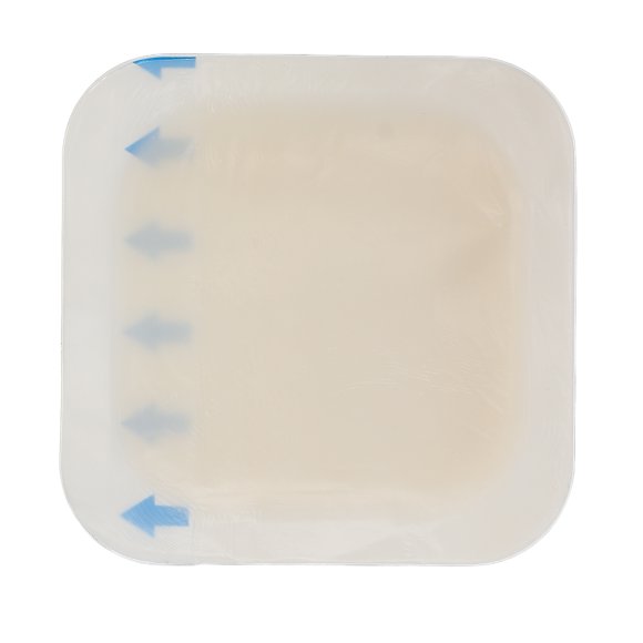 Bordered Silicone Adhesive Pad, Relieve Pain Elastic 3.9in High Absorbency Breathable Strong Stickiness Sacrum Silicone Dressing For Wound Care Fast Healing