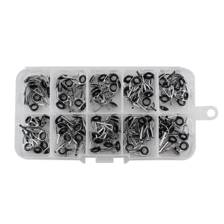 Professional Fishing Rod Guide Set Steel Case Angling Enthusiasts