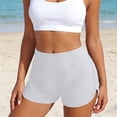 thumbnail image 2 of Swimming Trunks for Women High Waisted Solid Color for Comfortable with Liner Ladies Underwear Panties,White,XL, 2 of 7