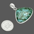 thumbnail image 2 of Azurite In Malachite - Morenci Mines 925 Sterling Silver Pendant Jewelry P-1001 SDP157930, 2 of 5