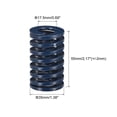 thumbnail image 2 of Unique Bargains Die Spring, 5 Pack 35mm OD 55mm Long Spiral Stamping Light Load Compression Die Springs, Blue, 2 of 5