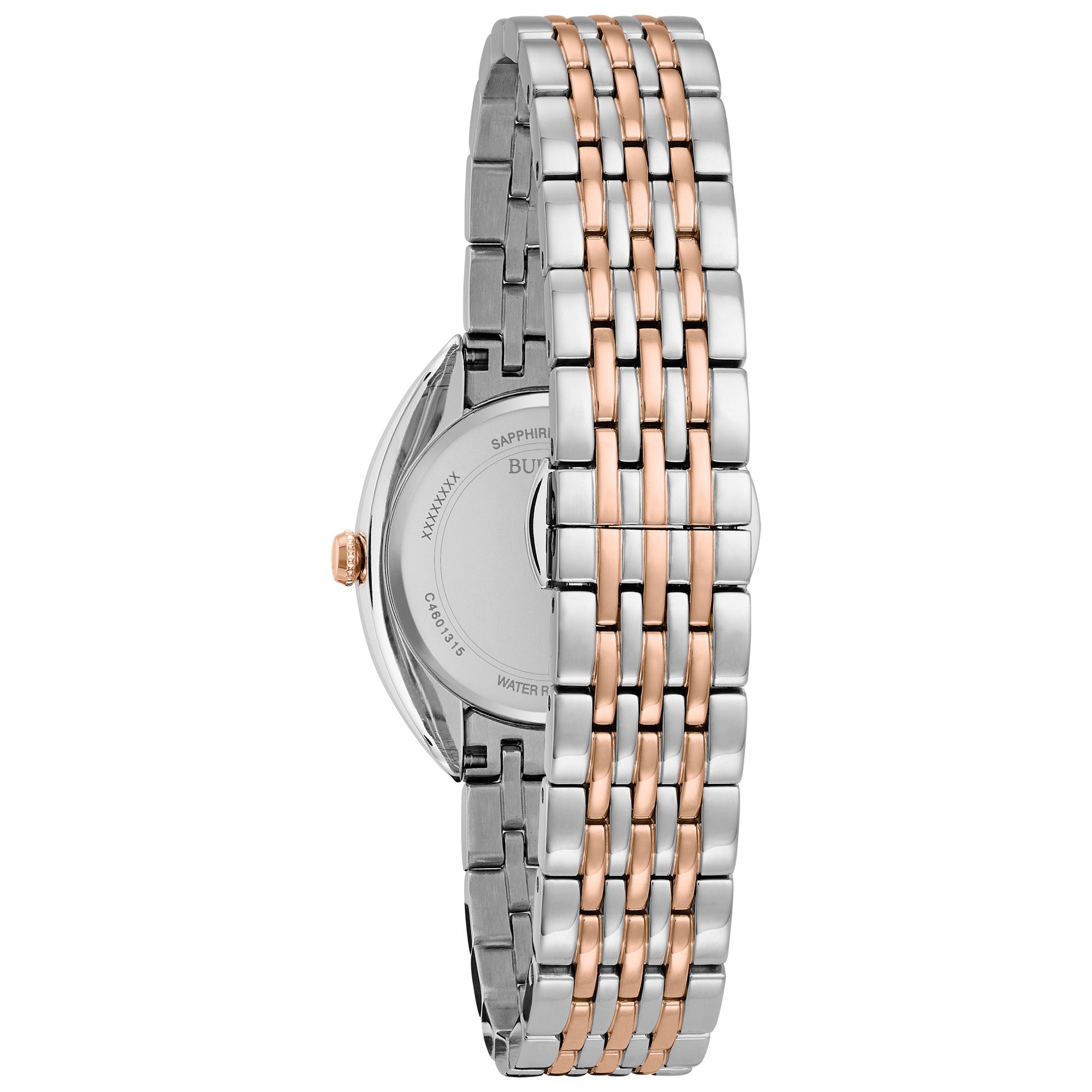 Bulova Women\'s Watch 98R230 Quartz Diamond Brown Dial Rose Gold Silver Tone 30mm NEW BULOVA Watch 98R230 Two Tone Rose Stainless 24 Diamond  main image 3