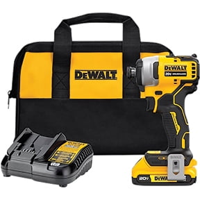 DEWALT ATOMIC 20V MAX Brushless 1/4 In. Compact Cordless Impact Driver Kit with 2.0 Ah Battery & Charger
