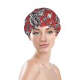 thumbnail image 3 of Kdxio Dragons2 Print Shower Cap for Women,Elastic and Reusable,Double Waterproof Layers Bathing Hat, 3 of 9