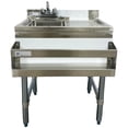 thumbnail image 2 of NSF Utility Sink,24''x23''x33'' Free Standing Kitchen Sink, Compartment Bar Sink with Faucet, 2 of 12