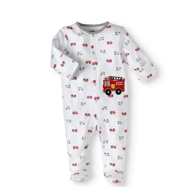 Newborn Baby Boy Sleep 'N Play with Mitten Cuffs