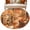 Orange, variant on Thanksgiving Fall Round Area Rug 4 FT,Non Slip Indoor Outdoor Rug,Rustic Orange Pumpkin Maple Leaves Forest Washable Soft Circular Carpet Non-Shedding Floor Mat for Coffee Table Nursery Foyer Balcony