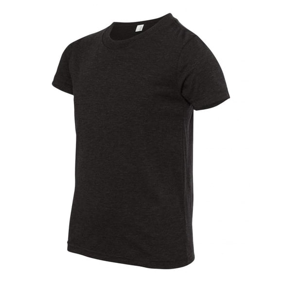 Camiseta de Manga Corta Bella Jersey Charcoal Black Tri-Blend Grande