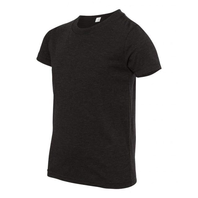 Camiseta de Manga Corta Bella Jersey Charcoal Black Tri-Blend Grande