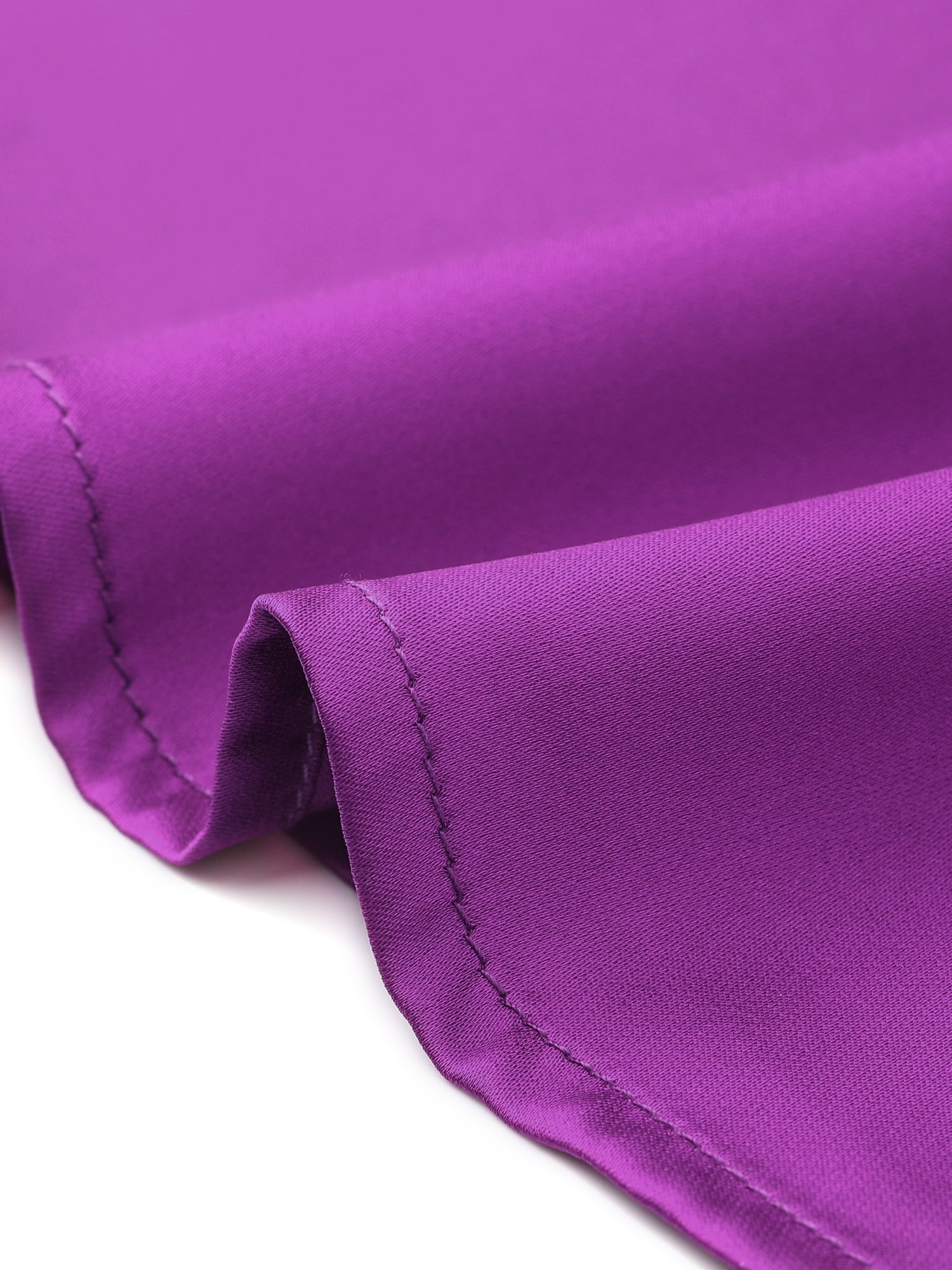 DARING DIVA Women's Plus Casual Silk Satin Tank Top V Neck Cami Blouse 1X Purple