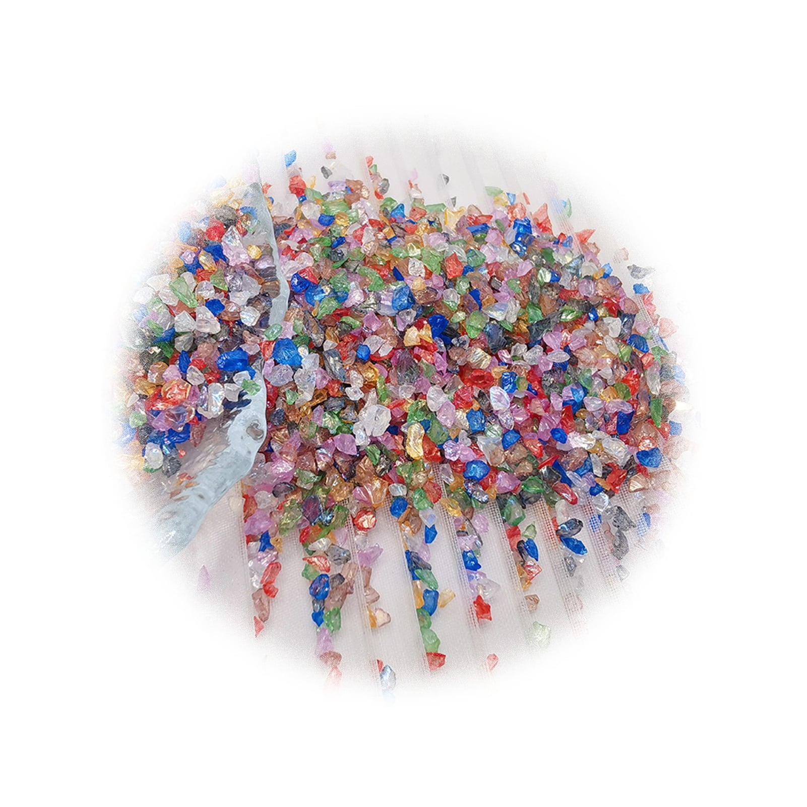 GROFRY 1 Bag Nail Rhinestone Colorful Glittering Irregular Shape