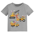 thumbnail image 4 of Easter Bunny And Egg Print Short Sleeve T Shirt For Toddler Boys Holiday Casual Play Outfit, 4 of 4