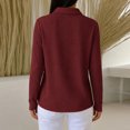 thumbnail image 6 of NominalSnug Sweatshirts for Women Long Sleeve Shirts V Neck Collared Loose Fit Pullover Tops, 6 of 8
