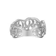 thumbnail image 5 of 0.55Cttw Prong Set Round Cut Diamond Ladies Band Ring 14K White Gold Size 7.5, 5 of 6