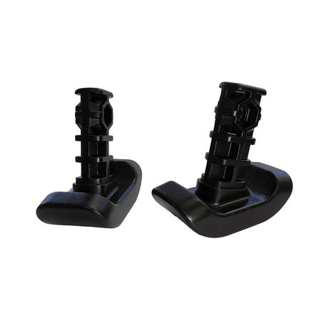 Replacement Ski Glides - For the EZ Fold N' Go Walker and Able Life Space Saver Walker, Durable Plastic - 2 count, Black, Replacement glides move smoothly.., By