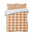 thumbnail image 2 of Orange Plaid Twin XL Size Down Alternative Comforter,Lightweight Comforter Quilt Bedding Set with Pillow Shams Gradient Geometric Buffalo White Checkered Bed Comforter Duvet Insert 68"x98", 2 of 7
