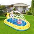 thumbnail image 4 of Mistaha Inflatable Dinosaur Splash Pad for Kids - Outdoor Water Play Pool Toy with Sprinkler System - Large PVC Swimming Pool for Backyard Fun, 4 of 6