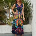 thumbnail image 2 of Watercolor Butterfly Vestido Sin Mangas Para Mujer, Traje De, Ropa De Cumpleaños, Verano, 2 of 5