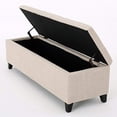 thumbnail image 1 of Sarelia Bench Storage Ottoman (Light Beige), 1 of 4