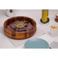 thumbnail image 5 of Nambe - Nara Collection -  13" x 3.5" Curved Chip & Dip Bowl, Made with Nambe Alloy and Acacia Wood, 5 of 8