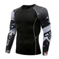 thumbnail image 5 of 2024pro Nueva camiseta de manga larga estampada para entrenamiento de baloncesto y carrera, transpirable, de secado rápido y ajustada para hombre, 5 of 5