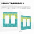 Square Print,Duplex Outlet Plate Wall Plate,Abstract Square Design