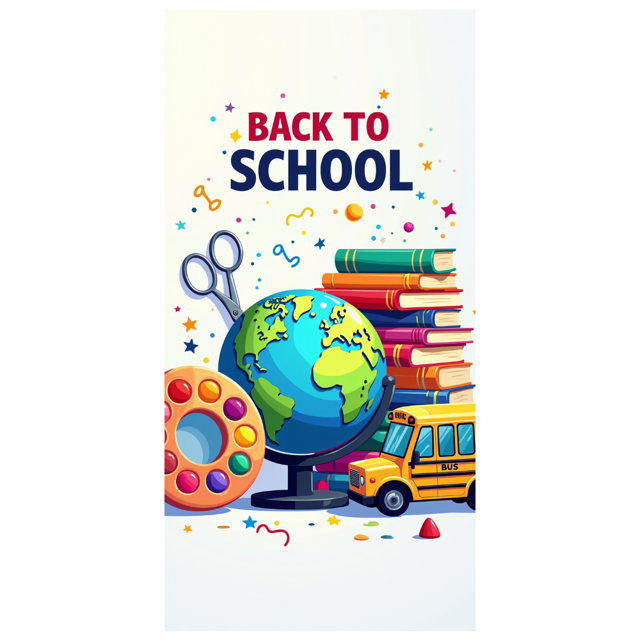 Back to School Banner Classroom Decor Education Supplies Vibrant Backdrop for School Events Photography Props Welcome Sign Party Supplies Learning Environment