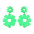 thumbnail image 5 of Riguas 1 Pair Cute Hollow Flower Dangle Earrings Vintage Acrylic Exaggerated Stud Drop Earrings Fashion Jewelry Accessories Gift, 5 of 7