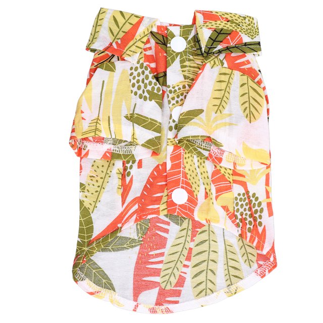 Camisa para mascotas estilo hawaiano, transpirable, suave, con estampado hawaiano, camiseta para perros y gatosXL