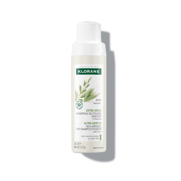 Klorane Ultra Gentle Dry Shampoo with Oat Milk - Non-Aerosol - Gentle Formula - Instantly Revives Hair and Eliminates Odor, Dirt, and Oils,  1.7 oz
