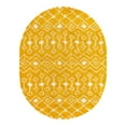 thumbnail image 2 of Unique Loom Moroccan Trellis Shag Collection Area Rug - Meknes (7' 10" x 10' Oval Yellow/Ivory), 2 of 6