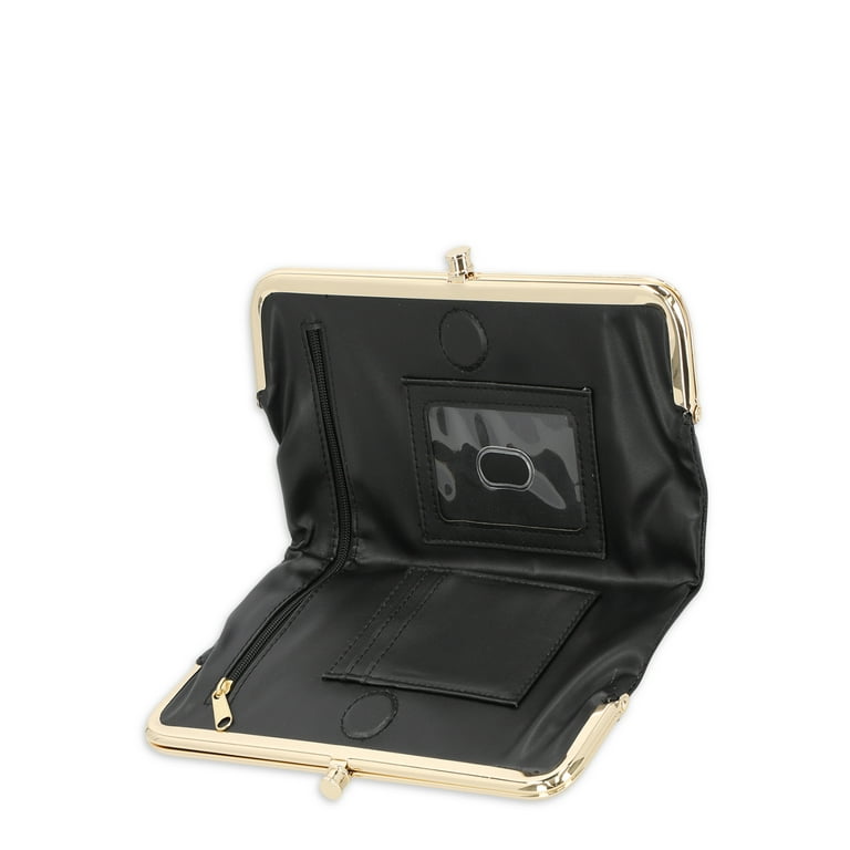 Double frame clutch wallet new arrivals