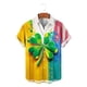 thumbnail image 4 of Ceisia Men's St. Patrick's Day Short Sleeve Shirt Clover Print Regular Straight Fit Green Turn-Down Collar Spring Summer Shirt Gift, 4 of 6