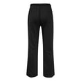thumbnail image 4 of OSOLU Men All Season Fit Pant Casual Solid Color Feather Painting Cotton Linen Loose Plus Size Trouser Fashion Beach Pockets Pant Fashionable Classic Leisure Bottoms, 4 of 5