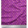 thumbnail image 1 of Soimoi polyester Crepe Fabric Heart Hand Drawn Printed Fabric 1 Yard 52 Inch Wide, 1 of 3