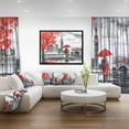 thumbnail image 3 of DESIGN ART Designart 'Couples Walking in London' Landscape Framed Canvas Art Print, 3 of 5