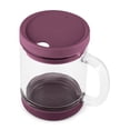 thumbnail image 6 of Ello Nova Shine 12oz Glass Mug with Lid, Figgy Pudding, 6 of 7