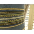 thumbnail image 3 of Plutus Chic Stripe Indigo Handmade Pillow, (Double sided 20" x 36" King), 3 of 4