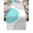 thumbnail image 2 of Abstract Bohemian Medieval Geometric Table Runner Home Wedding Table Mat Centerpieces Decoration Party Dining Long Tablecloth, 2 of 7