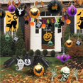 thumbnail image 3 of Wosthever 12X decoración de pared de Halloween ornamento colgante de árbol accesorios para el hogar accesorios de Festival bola decorativa Kits de decoración para fiestas, 3 of 6