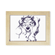 thumbnail image 1 of Tiger King animal salvaje Escritorio de madera Arte Pintura 6x8 pulgadas marco de foto foto, 1 of 4